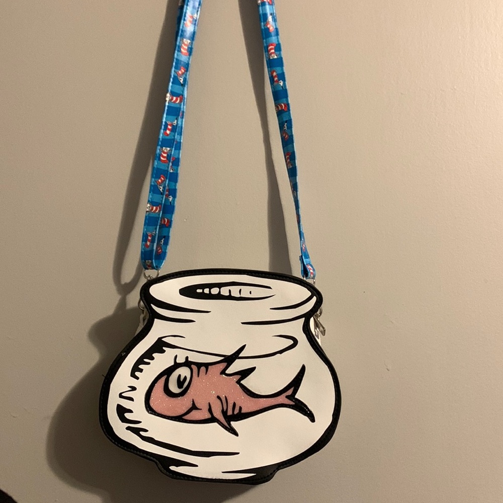 Spirit Halloween, Dr. Suess fish bowl cross body bag
